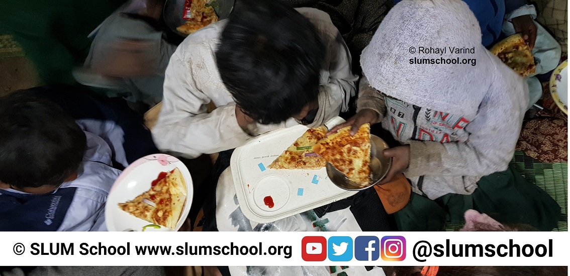 SLUM School Pizza Party Solar Night School